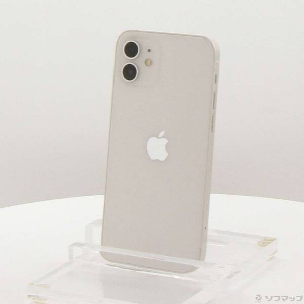 【中古】Apple(アップル) iPhone12 64GB 白いこと MGHP3J／A SIM無償性 【305-ud】