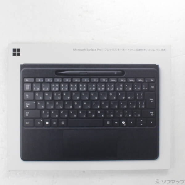 【中古】Microsoft(マイクロソフト) Surface Pro フレックス鍵盤 (書き込み納める付き添い人／か細い書き込み付き添い人) 黒いこと 8YU-00022 【262-ud】