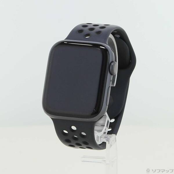 【中古】Apple(アップル) Apple Watch Series 4 Nike+ GPS 44粍 スペースグレイアルミニウムケース アンスラサイト／黒いことNike運動競技ダンス楽隊 【247-ud】