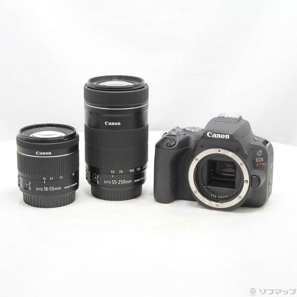 【中古】Canon(キヤノン) EOS Kiss X9 黒いこと ダブルズームキット 【348-ud】