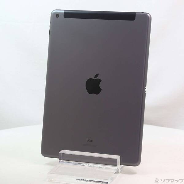 【中古】Apple(アップル) iPad 第9時人 64GB あき場所薄墨色 MK473J／A SoftBank鍵を掛ける取りけすSIM無償性 【198-ud】