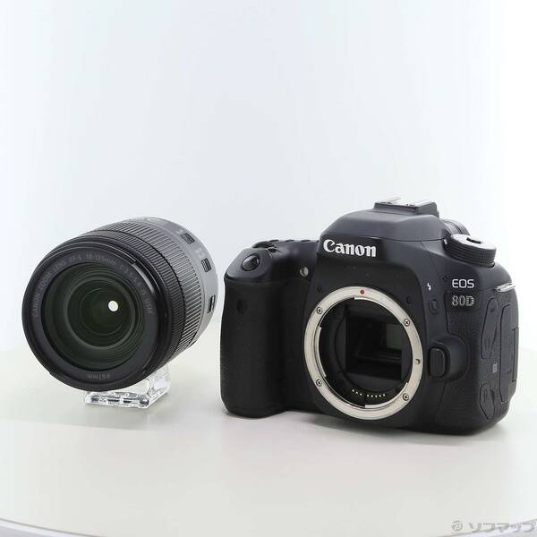 【中古】Canon(キヤノン) EOS 80D EF-S18-135 IS USM 水晶体一揃いの道具 【198-ud】