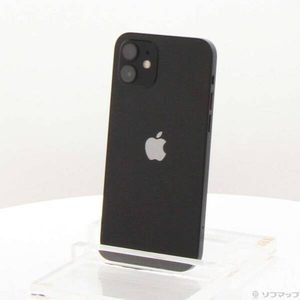 【中古】Apple(アップル) iPhone12 64GB 黒いこと MGHN3J／A SIM無償性 【251-ud】