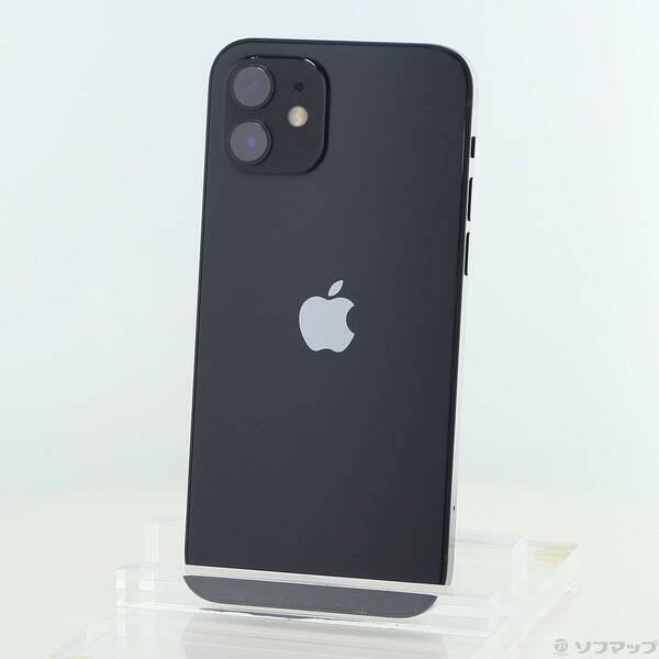 【中古】Apple(アップル) iPhone12 128GB 黒いこと MGHU3J／A SIM無償性 【269-ud】