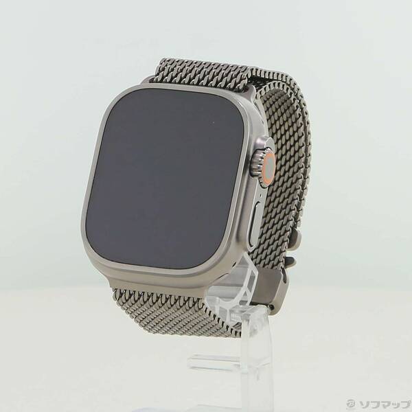 【中古】Apple(アップル) Apple Watch Ultra 3 GPS + Cellular 49粍 ナチュラルチタニウムケース ナチュラルチタニウムミラネーゼループ 【262-ud】