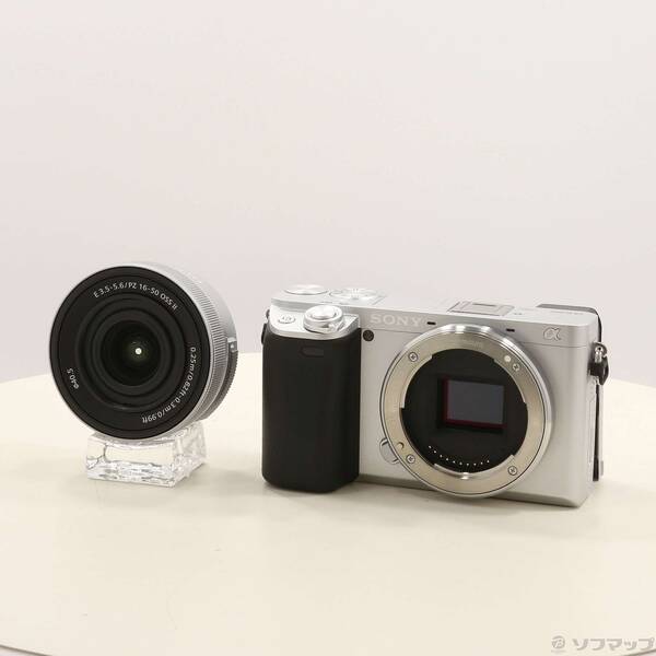 【中古】SONY(ソニー) 〔見せびらかす品〕 α6400 パワーズームレンズキット しろがね色 ILCE-6400K S 【262-ud】
