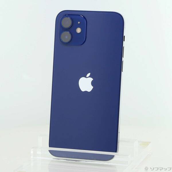 中古】Apple(アップル) iPhone12 128GB 青色 MGHX3J／A SIM無償性