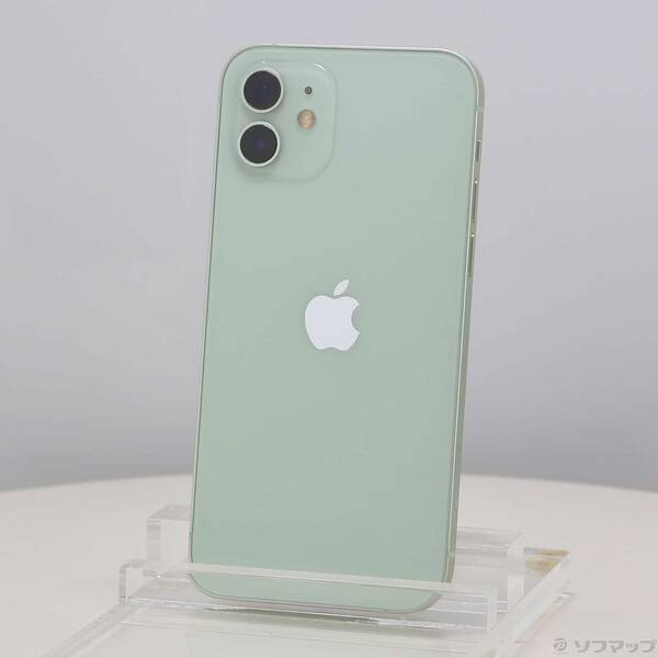 【中古】Apple(アップル) iPhone12 256GB 緑であること MGJ43J／A SIM無償性 【258-ud】