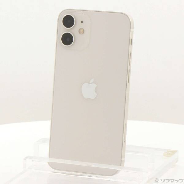 【中古】Apple(アップル) iPhone12 mini 64GB 白いこと MGA63J／A SIM無償性 【297-ud】