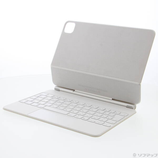 【中古】Apple(アップル) 11in iPad Pro 第3／2／1時人用 Magic Keyboard 日本語 白いこと MJQJ3J／A 【198-ud】