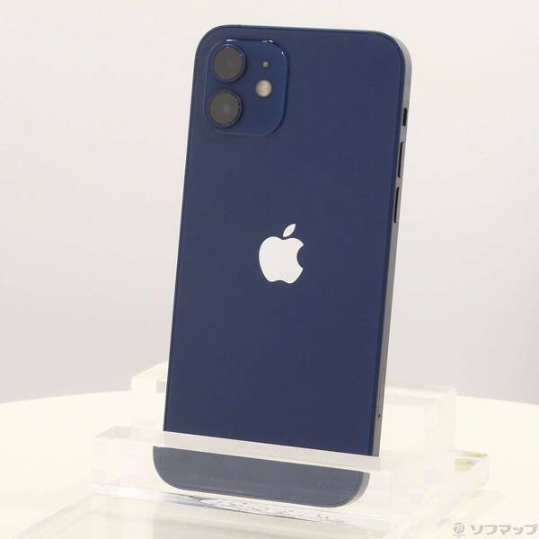 【中古】Apple(アップル) iPhone12 64GB 青碧 MGHR3J／A SIM無償性 【349-ud】