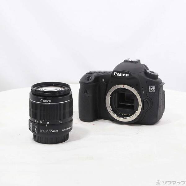 【中古】Canon(キヤノン) EOS 60D EF-S18-55 IS 水晶体一揃いの道具 (1800万絵素／SDXC) 【198-ud】