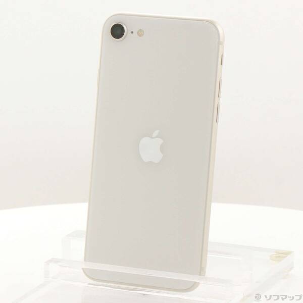 【中古】Apple(アップル) iPhone SE 第3時人 64GB はやりっ子ともし火 MMYD3J／A SIM無償性 【344-ud】