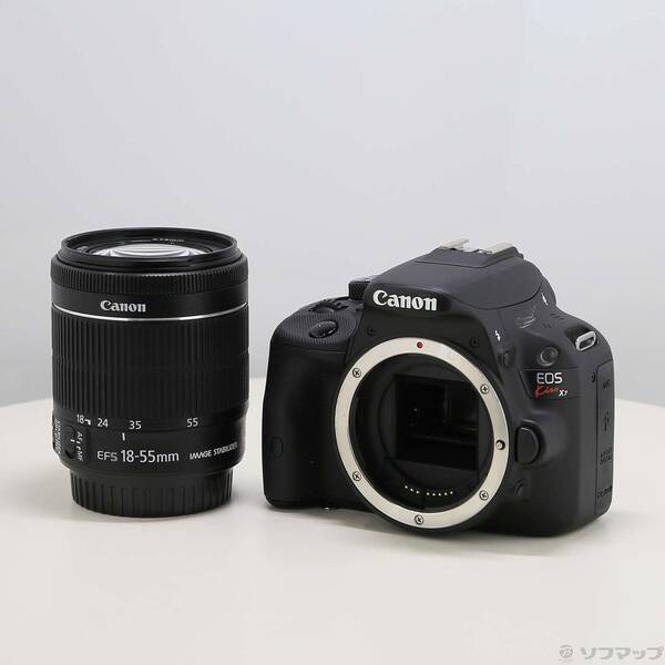 【中古】Canon(キヤノン) EOS Kiss X7 EF-S18-55 IS STM 水晶体一揃いの道具 【276-ud】