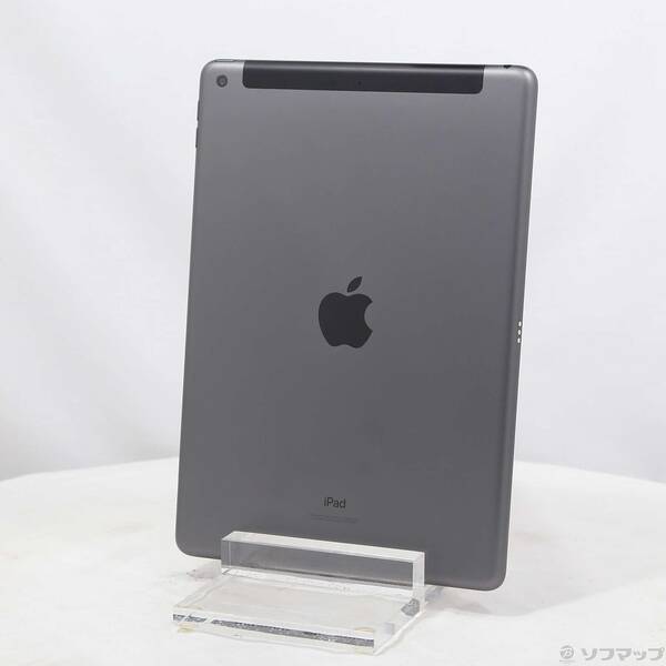 【中古】Apple(アップル) iPad 第9時人 64GB あき場所薄墨色 MK473J／A SoftBank鍵を掛ける取りけすSIM無償性 【371-ud】