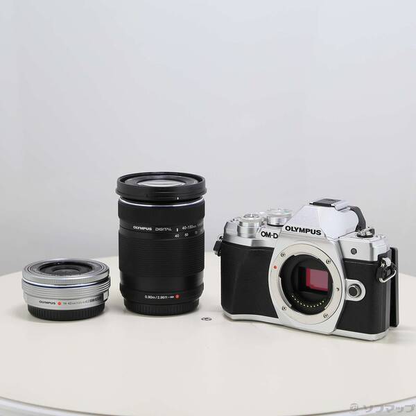 【中古】OLYMPUS(オリンパス) OM-D E-M10 MarkIII EZ ダブルズームキット しろがね色 【198-ud】