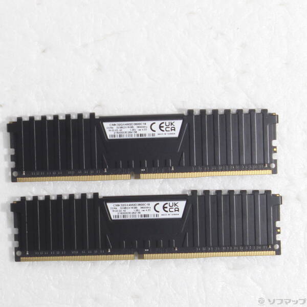 【中古】CORSAIR CMK32GX4M2D3600C18 32GB 16GB×2枚組 【262-ud】