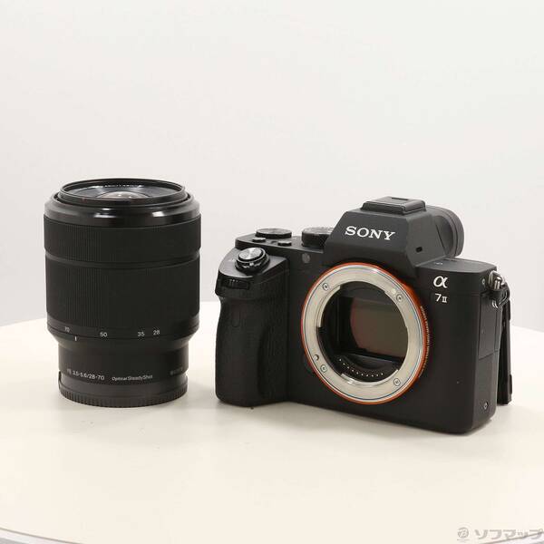 【中古】SONY(ソニー) α7II 望遠レンズ一揃いの道具 ILCE-7M2K 【276-ud】