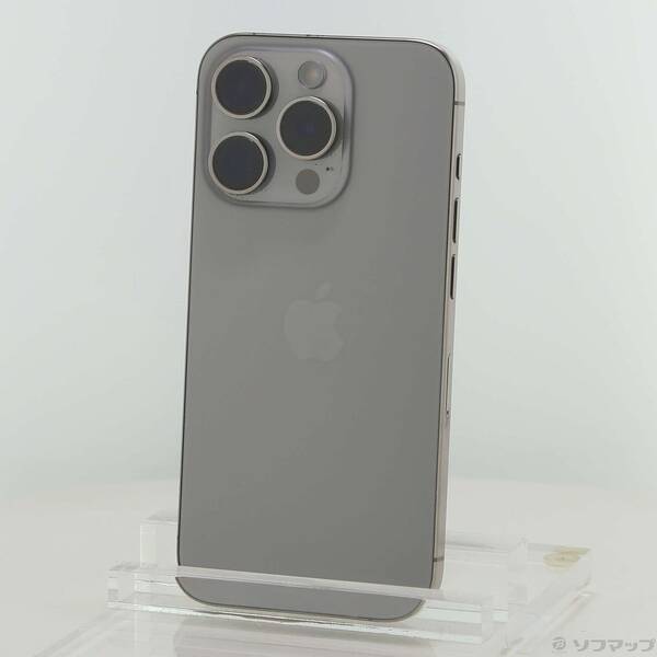 【中古】Apple(アップル) iPhone15 Pro 256GB 自然的チタニウム MTUF3J／A SIM無償性 【349-ud】