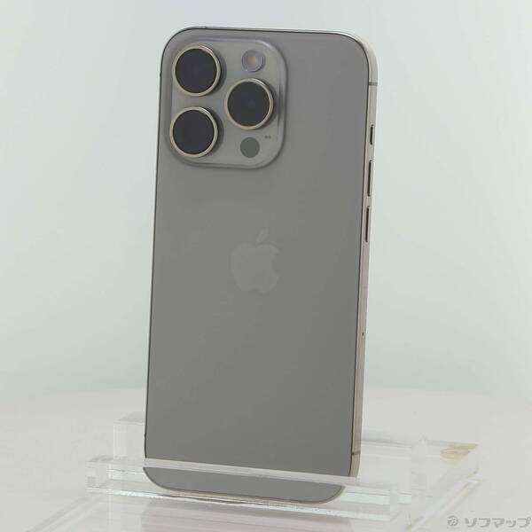 【中古】Apple(アップル) iPhone15 Pro 256GB 自然的チタニウム MTUF3J／A SIM無償性 【349-ud】