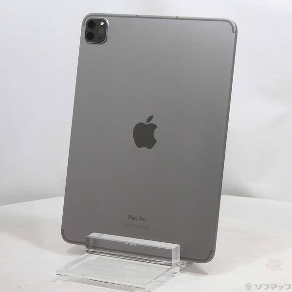 【中古】Apple(アップル) iPad Pro 11in 第4時人 512GB 間隔文字薄墨色 MNYG3J／A SIM無償性 【371-ud】