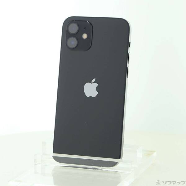 【中古】Apple(アップル) iPhone12 64GB 黒いこと MGHN3J／A SIM無償性 【262-ud】