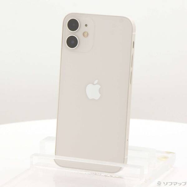 【中古】Apple(アップル) iPhone12 mini 64GB 白いこと MGA63J／A SIM無償性 【196-ud】