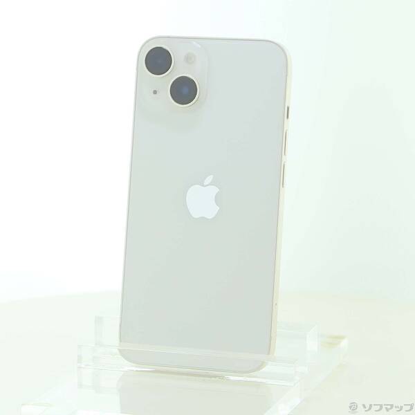 【中古】Apple(アップル) iPhone14 128GB スターライト MPUQ3J／A SIMフリー 【297-ud】｜ソフマップ中古専門店