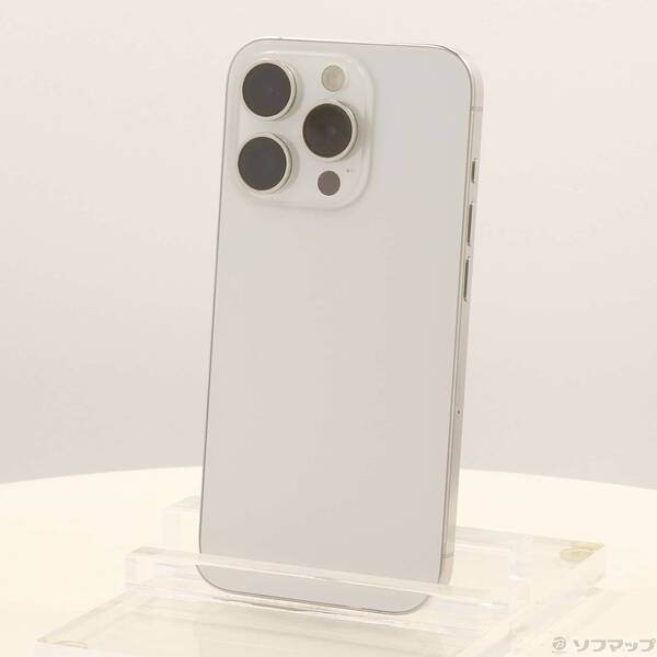 【中古】Apple(アップル) iPhone15 Pro 256GB 白いことチタニウム MTUD3J／A SIM無償性 【262-ud】