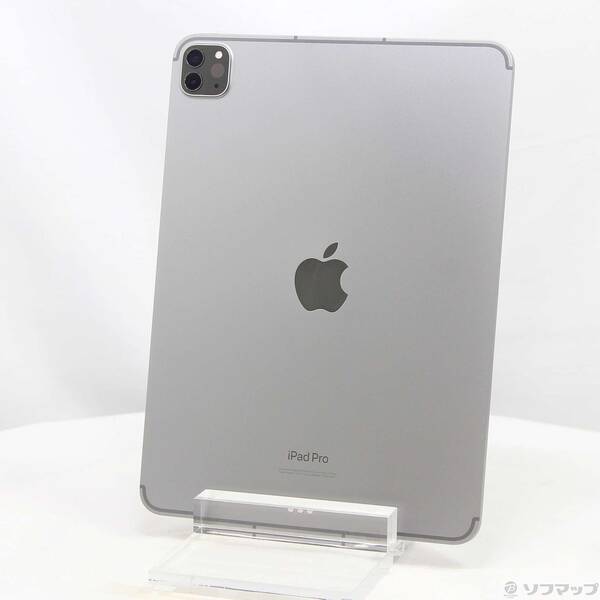 【中古】Apple(アップル) iPad Pro 11in 第4時人 256GB 間隔文字薄墨色 MNYE3J／A SIM無償性 【305-ud】