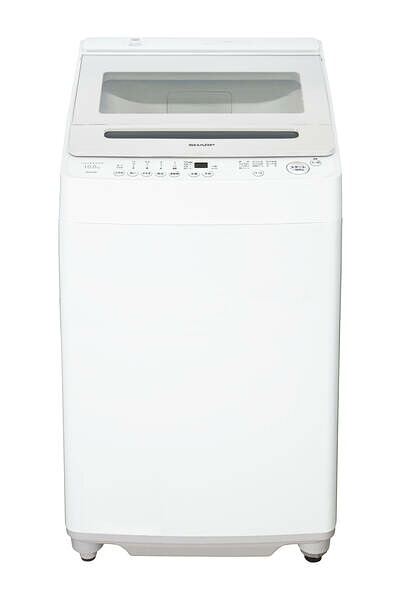 【中古】SHARP(小ざかしい) 〔見せびらかす品〕 全自動小銃洗い濯ぎ機 白いこと系 ES-GV10K-W ［洗い濯ぎ10.0kg ／かわき切る役立つこと無 ／上食い違い］ 【276-ud】