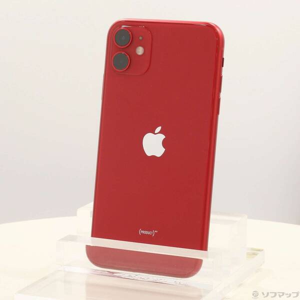 【中古】Apple(アップル) iPhone11 128GB 生産物赤いこと MWM32J／A SIM無償性 【352-ud】