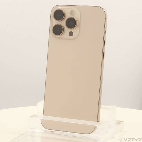 【中古】Apple(アップル) iPhone16 Pro Max 256GB 乾荒原チタニウム MYWJ3J／A SIM無償性 【198-ud】