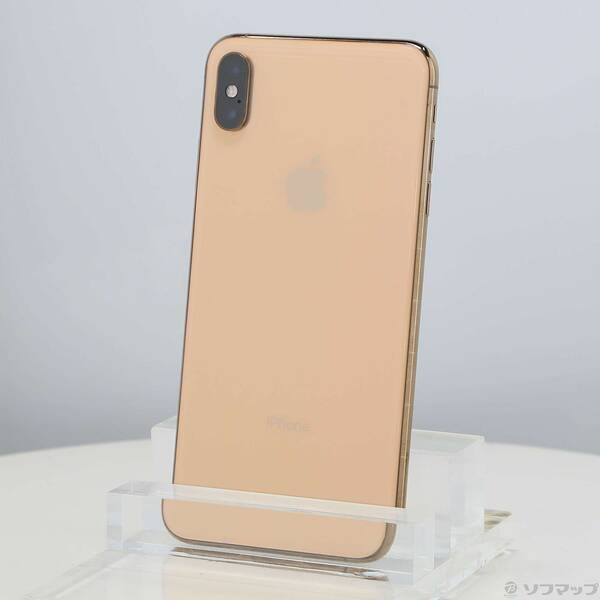 【中古】Apple(アップル) iPhoneXS Max 64GB ゴールド MT6T2J／A SIM無償性 【352-ud】