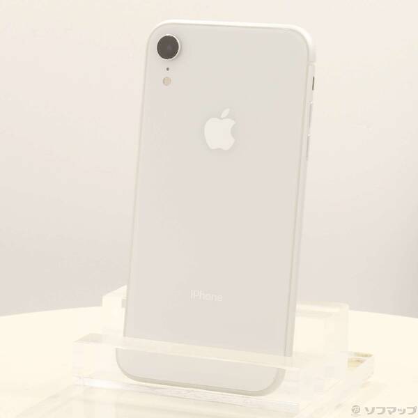 【中古】Apple(アップル) iPhoneXR 128GB 白いこと MT0J2J／A SIM無償性 【352-ud】
