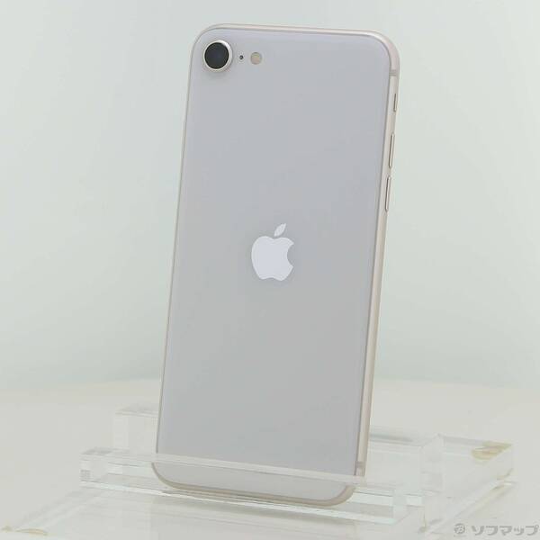 【中古】Apple(アップル) iPhone SE 第3時人 64GB はやりっ子ともし火 MMYD3J／A SIM無償性 【344-ud】