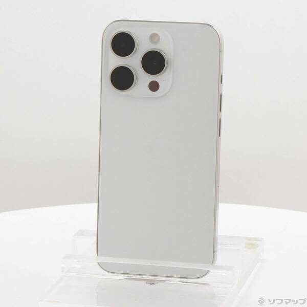 【中古】Apple(アップル) iPhone15 Pro 256GB 白いことチタニウム MTUD3J／A SIM無償性 【198-ud】