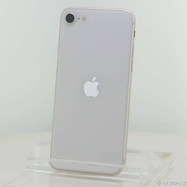 【中古】Apple(アップル) iPhone SE 第3時人 64GB はやりっ子ともし火 MMYD3J／A SIM無償性 【344-ud】