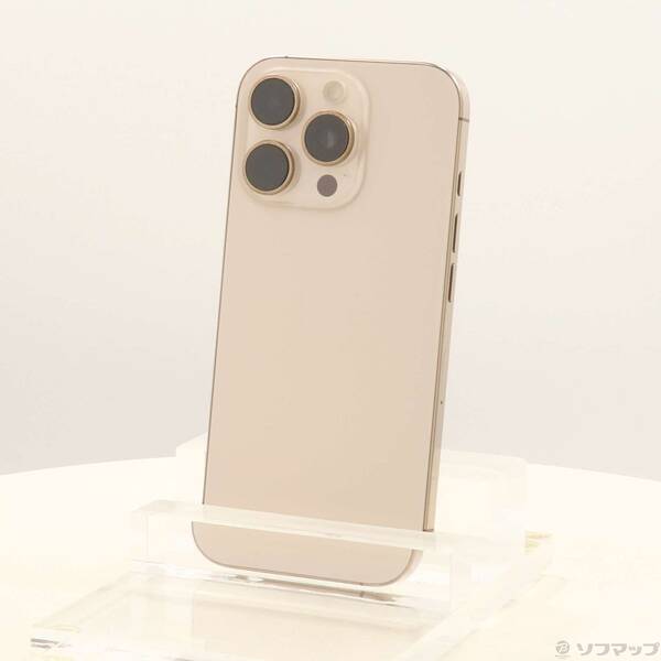 【中古】Apple(アップル) iPhone16 Pro 256GB 乾荒原チタニウム MYN23J／A SIM無償性 【262-ud】