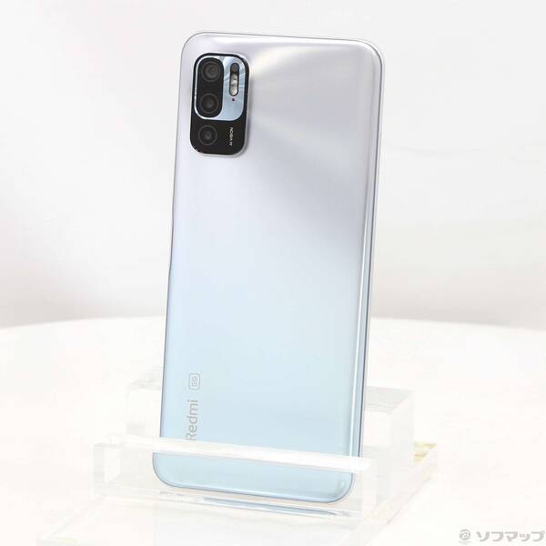 【中古】Xiaomi(シャオミ) Redmi Note 10 JE 64GB クロームしろがね色 XIG02 au SIM無償性 【305-ud】