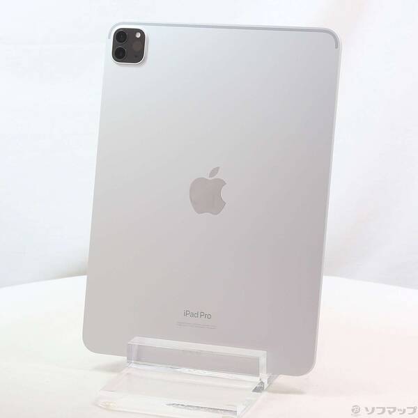 【中古】Apple(アップル) 〔見せびらかす品〕 iPad Pro 11in 第4時人 128GB しろがね色 3K873J／A Wi-Fi 【258-ud】