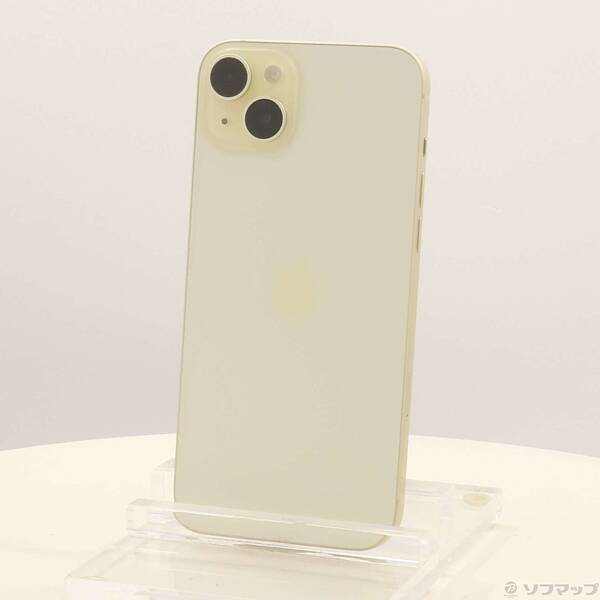 【中古】Apple(アップル) iPhone15 Plus 256GB 黄色 MU0J3J／A SIM無償性 【262-ud】