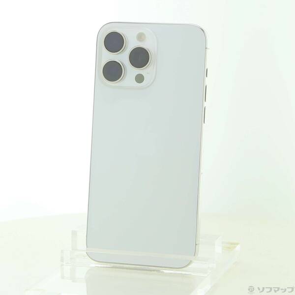 【中古】Apple(アップル) iPhone15 Pro Max 256GB ホワイトチタニウム MU6Q3J／A SIMフリー 【305-ud】｜ソフマップ中古専門店