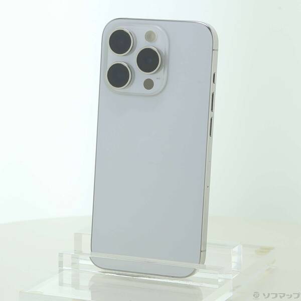 【中古】Apple(アップル) iPhone15 Pro 256GB 白いことチタニウム MTUD3J／A SIM無償性 【198-ud】