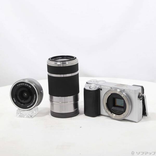 【中古】SONY(ソニー) α6400 ILCE-6400Y ダブルズームレンズキット しろがね色 【258-ud】