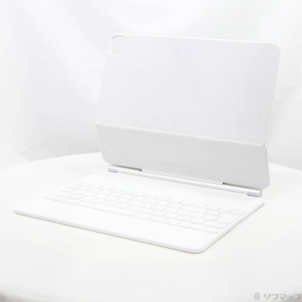 【中古】Apple(アップル) 〔見せびらかす品〕 12.9iniPad Pro (第5時人) 用 Magic Keyboard 日本語 白いこと MJQL3J／A 【377-ud】
