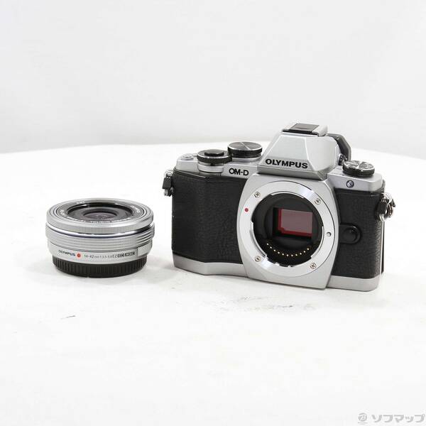 【中古】OLYMPUS(オリンパス) OM-D E-M10 14-42粍 EZ水晶体一揃いの道具 しろがね色 【352-ud】
