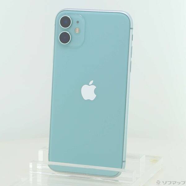 【中古】Apple(アップル) iPhone11 128GB 緑であること MWM62J／A SIM無償性 【377-ud】