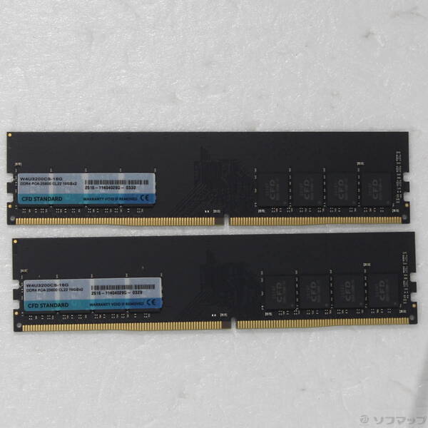 【中古】CFD(シーエフディー) W4U3200CS-16G 32GB 16GB×2枚組 【262-ud】