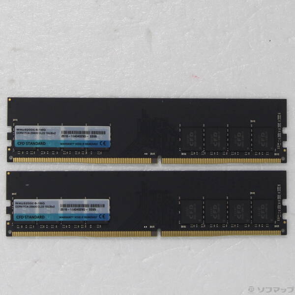 【中古】CFD(シーエフディー) W4U3200CS-16G 32GB 16GB×2枚組 【262-ud】